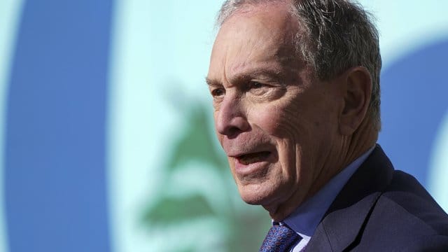 Michael Bloomberg, demokratischer Bewerber um die Präsidentschaftskandidatur, während einer Wahlkampfveranstaltung. Michael Bloomberg, demokratischer Bewerber um die Präsidentschaftskandidatur, während einer Wahlkampfveranstaltung.