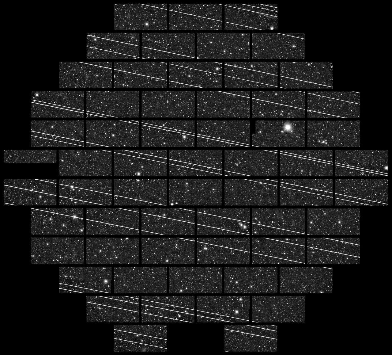 Rund 19 "Starlink"-Satelliten wurden kurz nach dem Start im November 2019 in Chile aufgenommen.