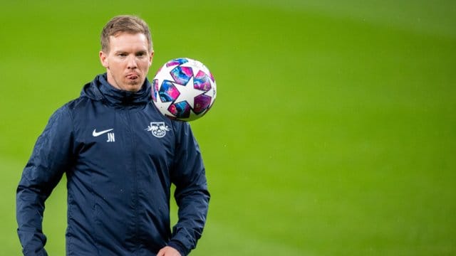 Zum ersten Mal in London zu Gast: Leipzig-Coach Julian Nagelsmann. Zum ersten Mal in London zu Gast: Leipzig-Coach Julian Nagelsmann.