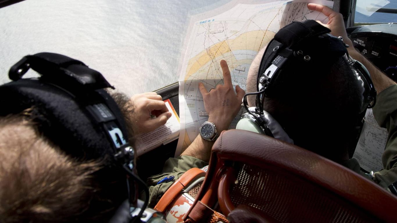 Australische Piloten auf der Suche nach MH370 im Jahr 2014: Bis heute wurde die Boeing mit 239 Menschen an Bord nicht gefunden.