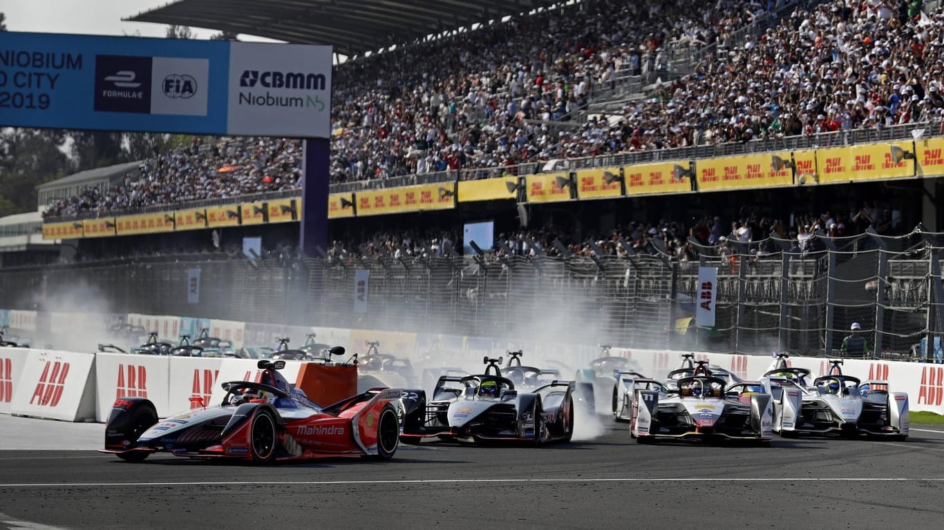 Eines von Rosbergs Investitionen: Die Elektrorennserie Formel E, hier beim Rennen in Mexiko-Stadt.