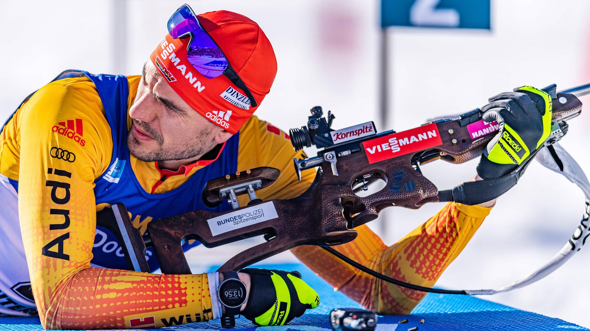 Insgesamt sechs Fehler: Arnd Peiffer zeigte im WM-Einzelrennen am Schießstand eine durchwachsene Leistung.