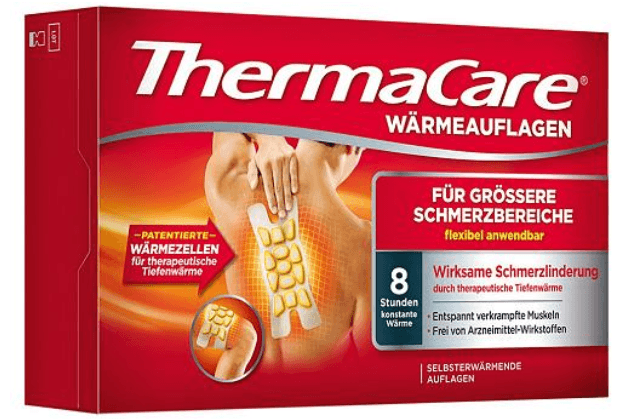 Thermacare: Aus den Wärmeauflagen könnten Wärmezellen austreten.