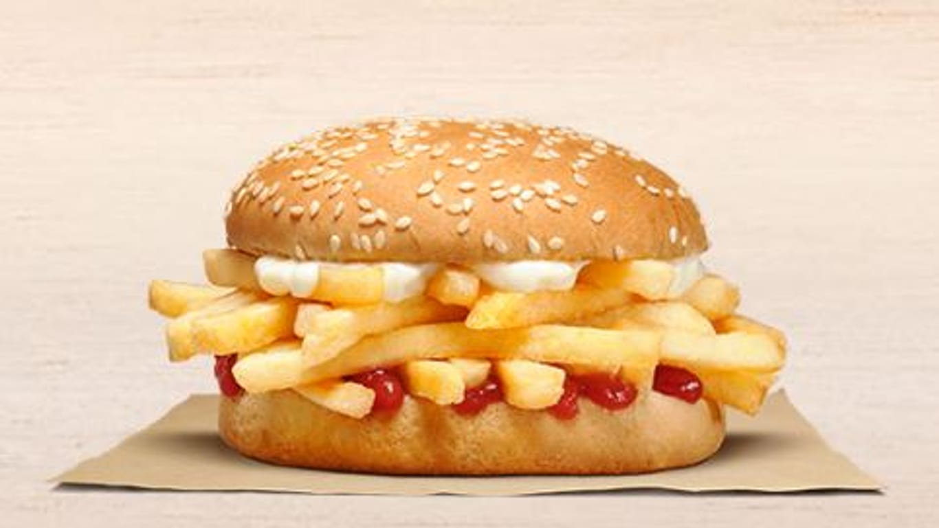 Chip Butty: Mit dem neuen Burger vereint Burger King Burger und Pommes.