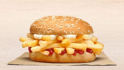 Chip Butty: Mit dem neuen Burger vereint Burger King Burger und Pommes.