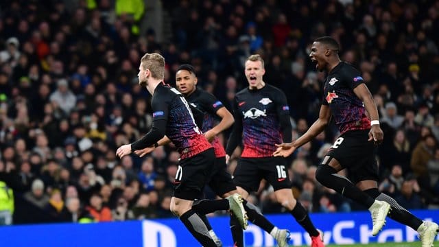 RB Leipzig kann sich auch dank Timo Werner (l) große Hoffnungen auf das Viertelfinale machen. RB Leipzig kann sich auch dank Timo Werner (l) große Hoffnungen auf das Viertelfinale machen.