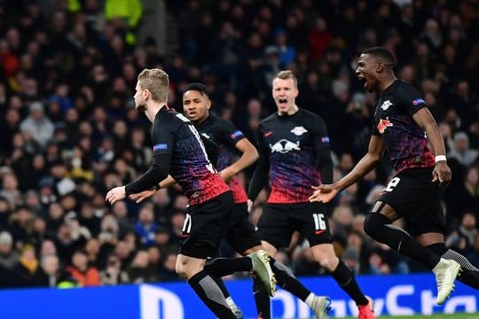 RB Leipzig kann sich auch dank Timo Werner (l) große Hoffnungen auf das Viertelfinale machen.