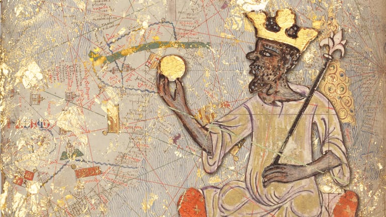 Abbildung von Mansa Musa (14. Jahrhundert): Der Herrscher von Mali lebte in unglaublichem Reichtum.