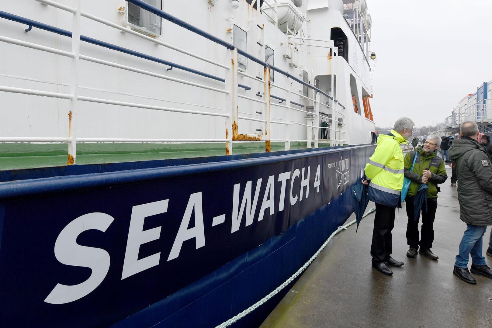 Das Rettungsschiff "Sea-Watch 4": Das Schiff kann 1.000 Menschen aufnehmen.