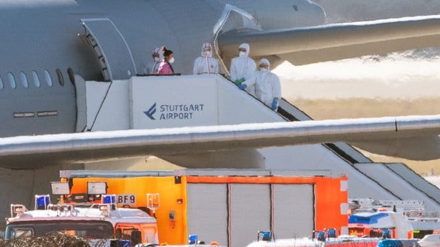 Die Behörden gehen davon aus, dass die aus Wuhan ausgeflogenen Menschen gesund sind.