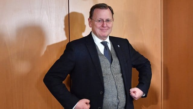 Bodo Ramelow im Thüringer Landtag: In der Regierungskrise ist ein Durchbruch erzielt worden. Bodo Ramelow im Thüringer Landtag: In der Regierungskrise ist ein Durchbruch erzielt worden.