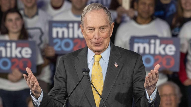 Michael Bloomberg in Philadelphia: Der Medienunternehmer und einstige Bürgermeister von New York ist der mit Abstand reichste der Präsidentschaftsanwärter.