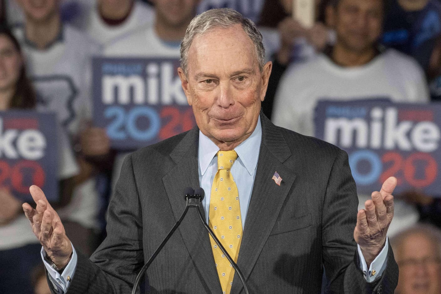 Michael Bloomberg in Philadelphia: Der Medienunternehmer und einstige Bürgermeister von New York ist der mit Abstand reichste der Präsidentschaftsanwärter.