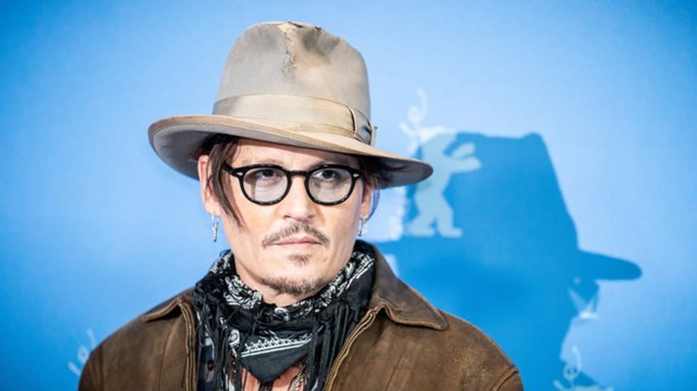 Schauspieler Johnny Depp in Berlin.