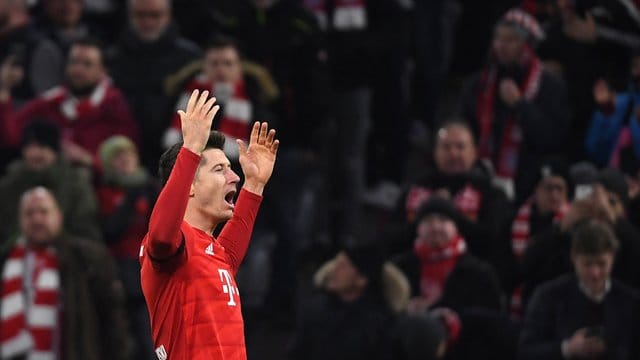 Robert Lewandowski war mal wieder der Sieggarant für die Bayern.