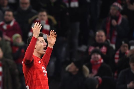 Robert Lewandowski war mal wieder der Sieggarant für die Bayern.