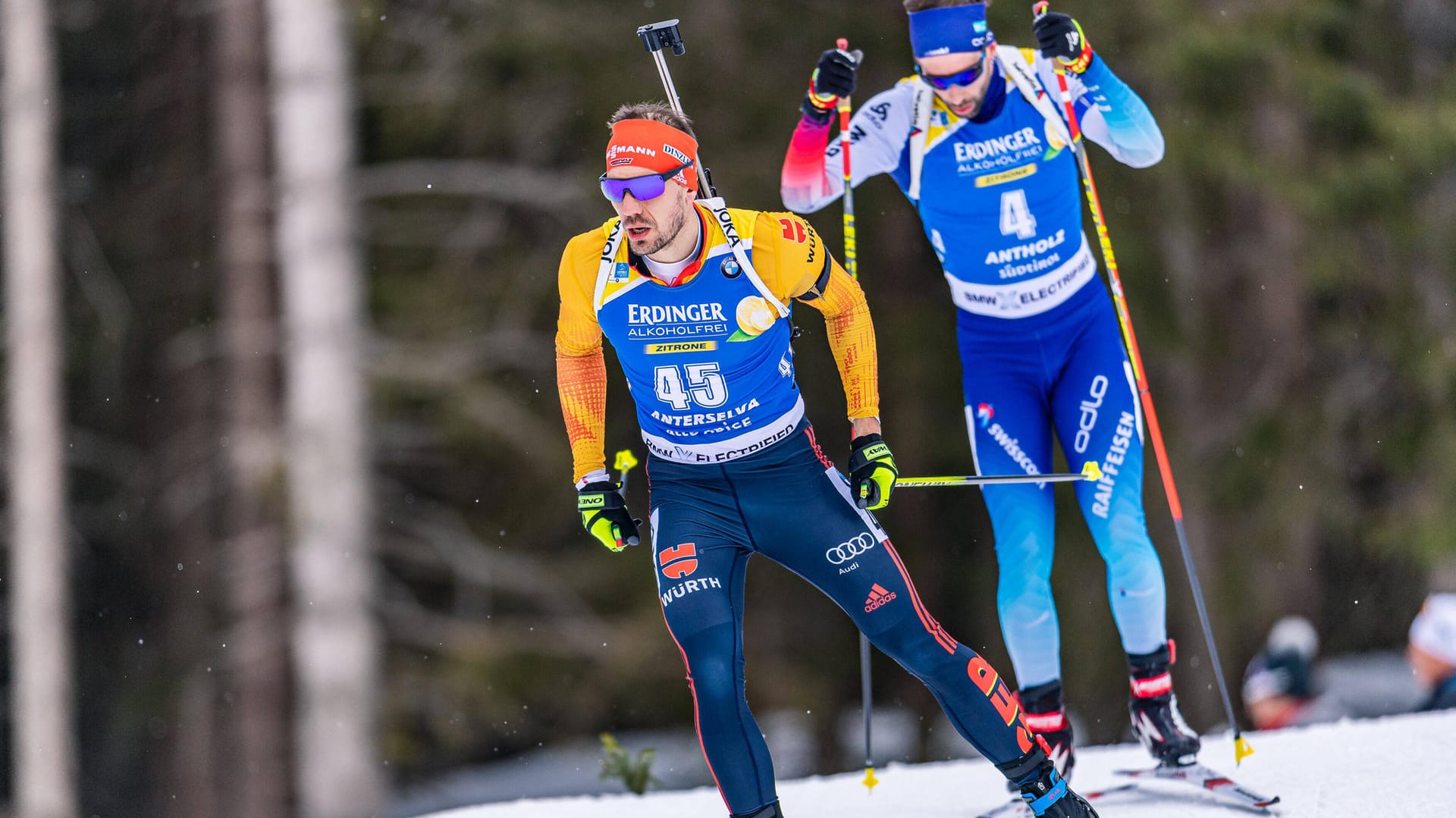 Arnd Peiffer auf der Strecke in Antholz.