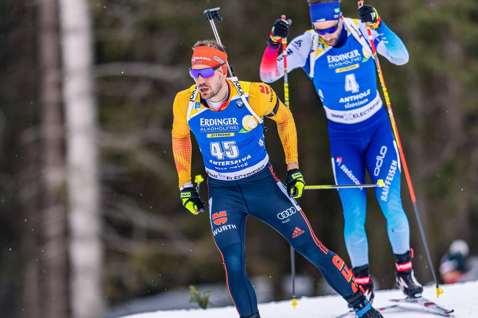 Arnd Peiffer auf der Strecke in Antholz.