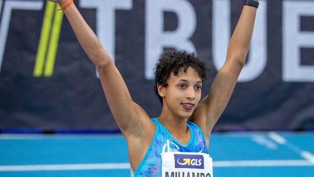 Weitsprung-Weltmeisterin Malaika Mihambo sprintete im Finale über 60 Meter als Zweite ins Ziel.