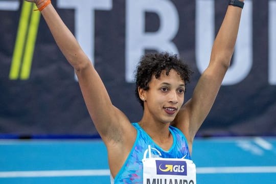 Weitsprung-Weltmeisterin Malaika Mihambo sprintete im Finale über 60 Meter als Zweite ins Ziel.