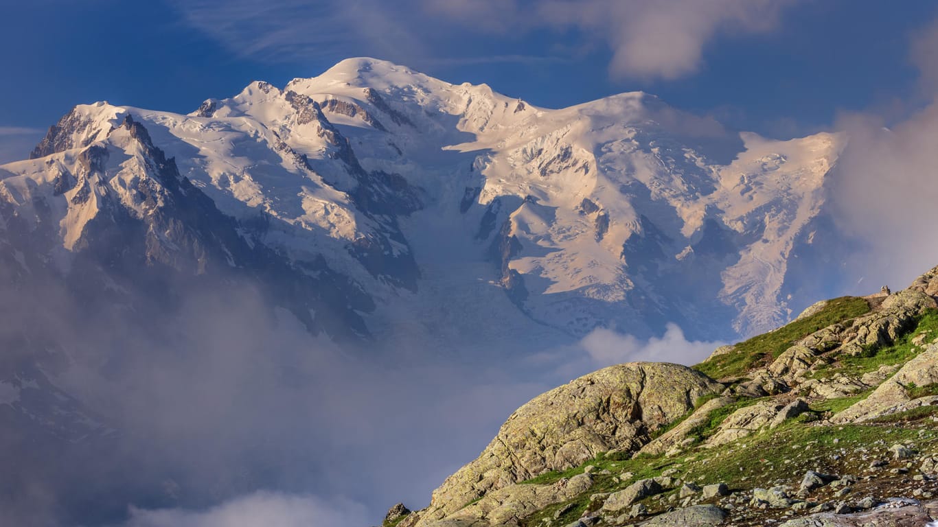 Der Mont Blanc ist mit 4.810 Metern der höchste Berg Europas.