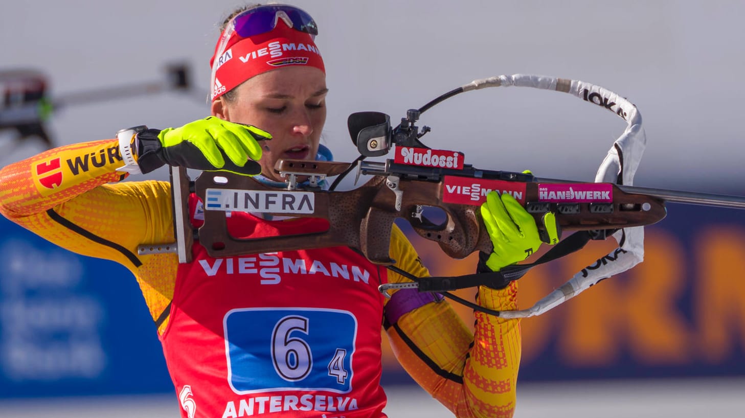 Denise Herrmann: Die deutsche Biathletin holte im letzten Wettkampf keine Medaille.