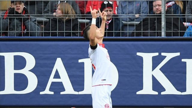 Erzielte nach einem Lauf über fast das genze Spielfeld das Tor zum 2:0 für Fortuna Düsseldorf: Erik Thommy.