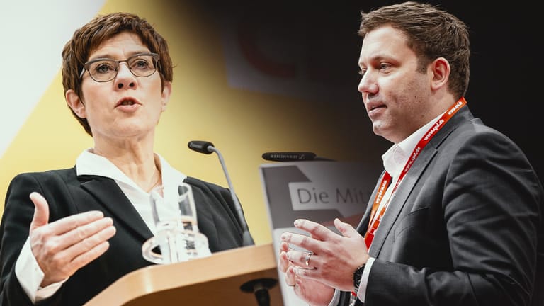 Annegret Kramp-Karrenbauer und Lars Klingbeil: Die CDU-Chefin hat den SPD-Generalsekretär scharf attackiert.