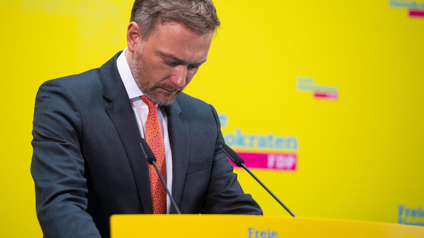 FDP-Chef Christian Lindner am Tag nach der Wahl: Die FDP hat den Wiedereinzug ins Hamburger Landesparlament nicht geschafft.