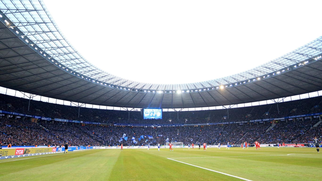 Volles Haus: Das Olympiastadion wird beim Berlin-Derby ausverkauft sein.