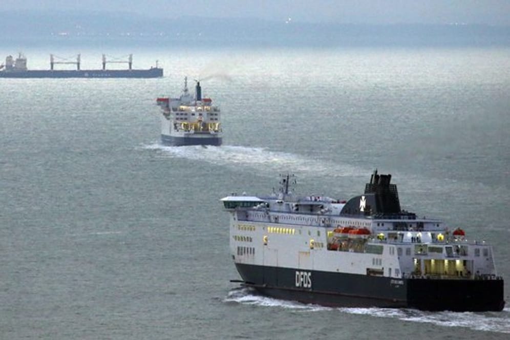 Großbritannen ist nur 34 Kilometer von der EU entfernt: Fähren überqueren bei Dover den Ärmelkanal.