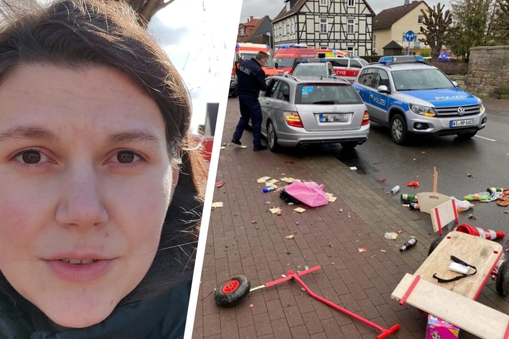 "Erst war es ruhig, dann kamen die Schreie": t-online.de-Reporterin Ana Grujić berichtet aus Volkmarsen, wo ein Auto in den Rosenmontagszug gefahren ist.