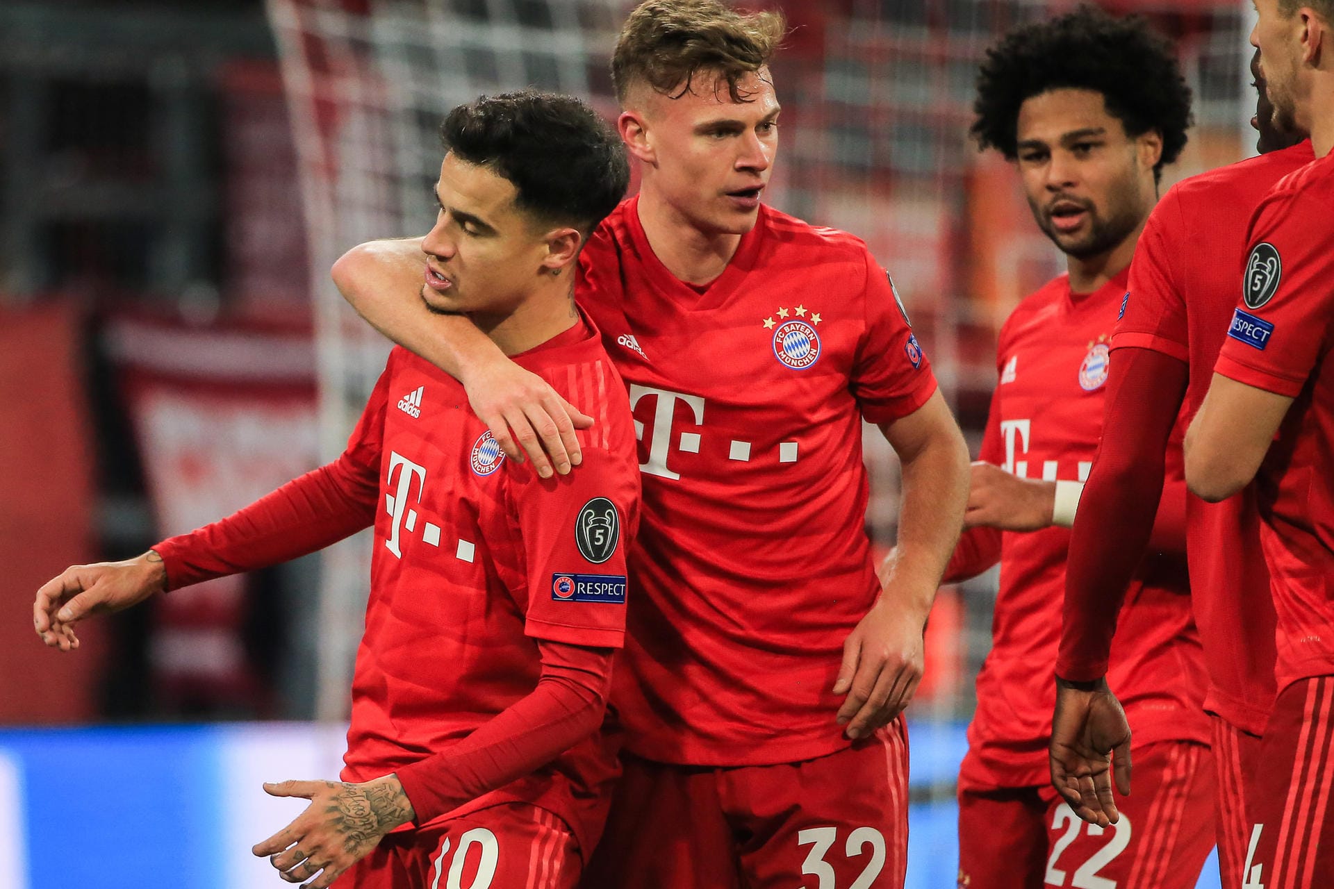 Philippe Coutinho, Joshua Kimmich und Serge Gnabry: Die Bayern-Spieler treffen im Achtelfinal-Hinspiel auf den FC Chelsea.