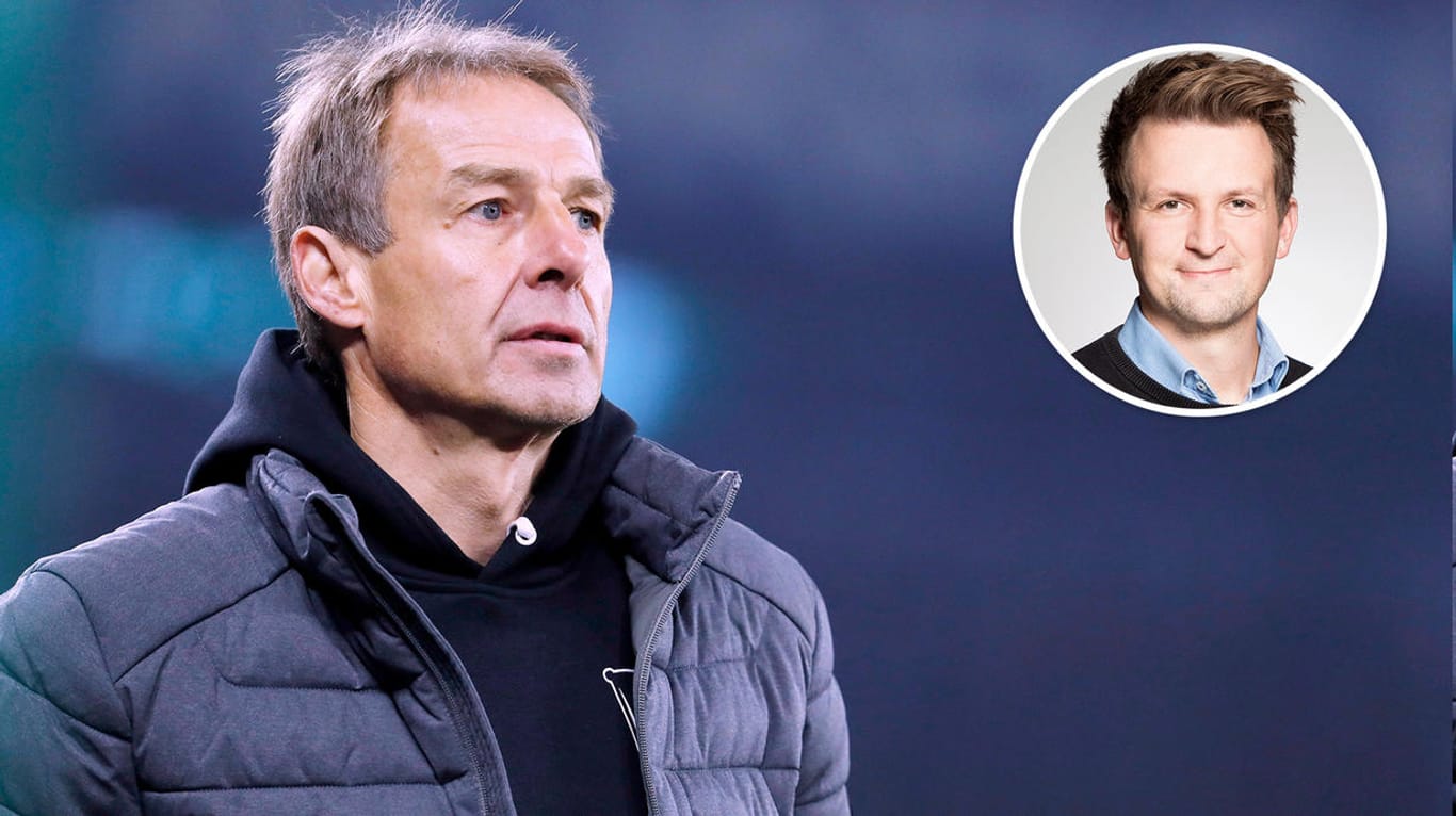 Jürgen Klinsmann: Er war zehn Wochen Trainer und rechnet jetzt mit Hertha ab.