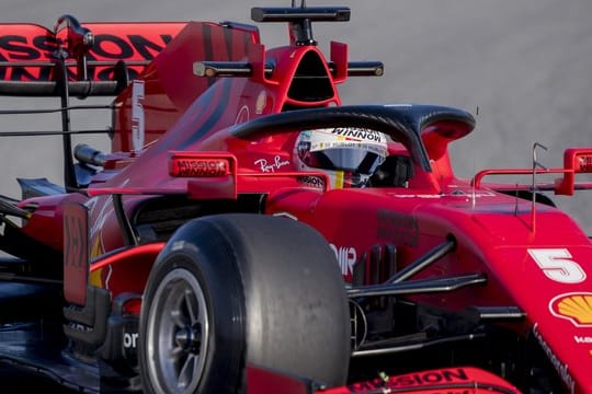 Sorgte bei den Testfahrten in Barcelona für eine Unterbrechung: Ferrari-Pilot Sebastian Vettel.