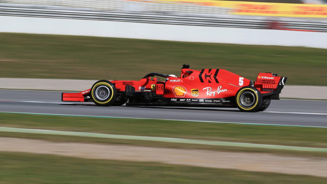 Sebastian Vettel: Sein Trainingsstart in Barcelona verläuft gemischt.