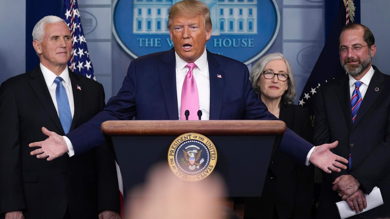 Donald Trump bei Pressekonferenz: "Was immer auch passiert, wir sind vollständig vorbereitet."