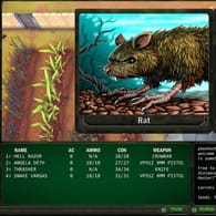 Bild einer Ratte aus dem Spiel "Wasteland Remastered": Eigentlich nur eine Ratte. Aber nach 100 Jahren Bestrahlung ist sie nicht mehr so friedlich, wie man heutige Ratten kennt.
