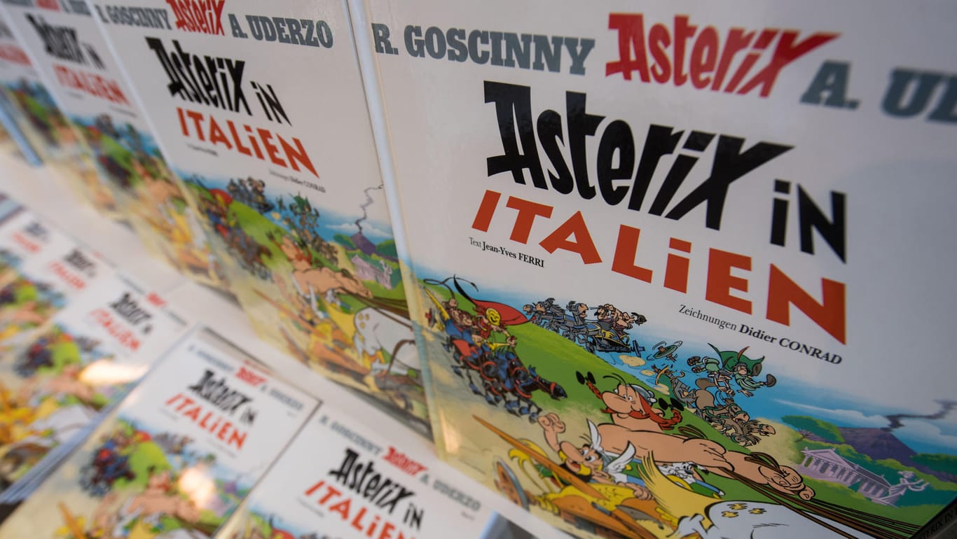 Der Asterix-Band "Asterix in Italien": Im französischen Original und in der englischsprachigen Fassung heißt der maskierte Bösewicht Coronavirus.