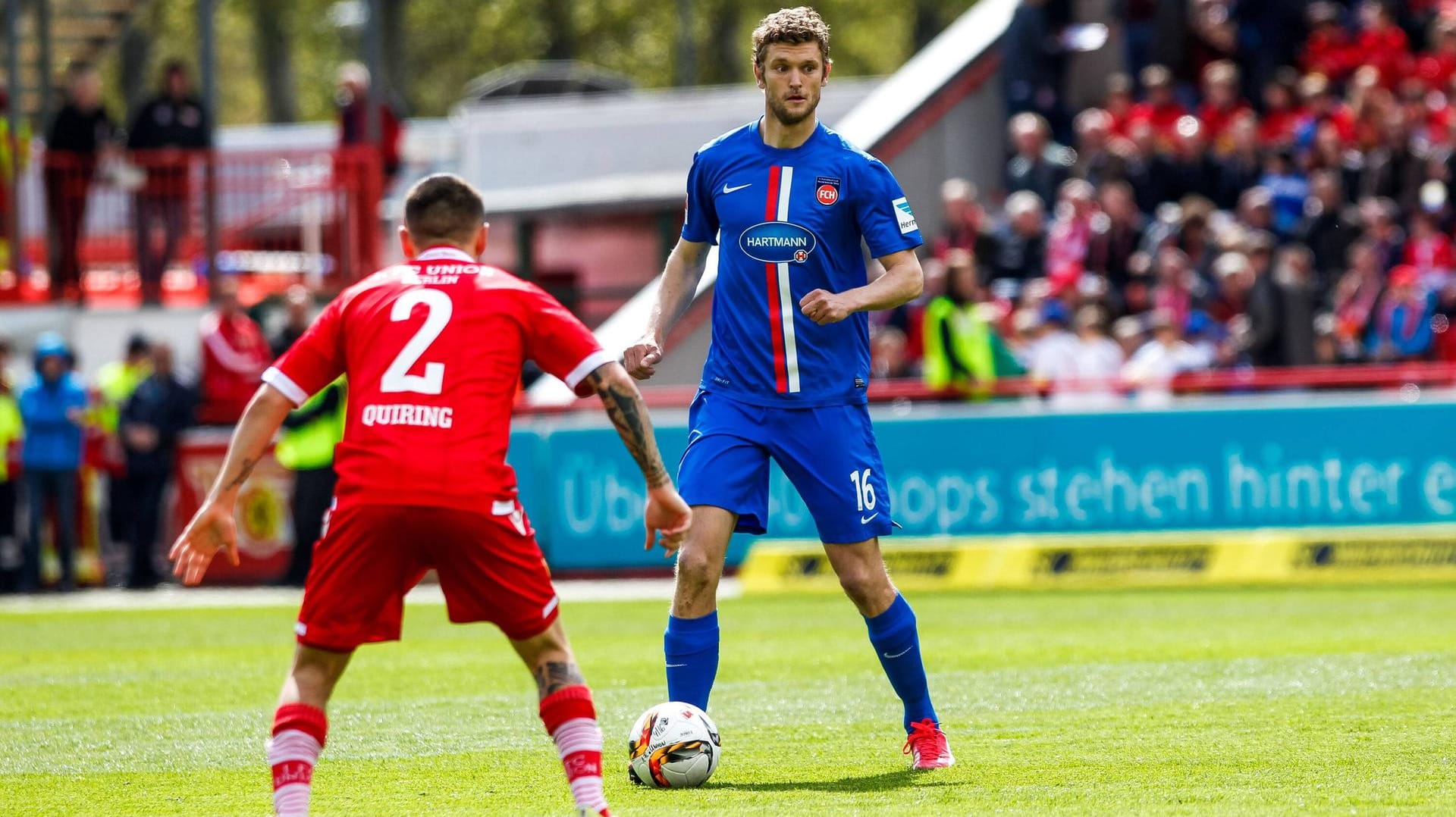 FC Heidenheim: Profi Tim Göhlert 2016 gegen Union Berlin.