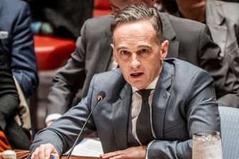 Aussenminister Heiko Maas (SPD) äußert sich bei der Sitzung des UN-Sicherheitsrats zur humanitären Situation in Syrien.