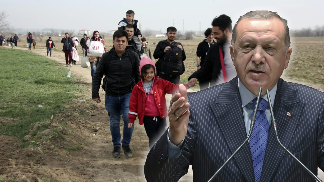 Nach dem Angriff auf türkische Soldaten in Syrien, hat Präsident Erdogan Flüchtlinge in Richtung EU-Grenze aufbrechen gelassen: Mit dieser Drohung will die Türkei Unterstützung im Syrien-Konflikt erreichen.