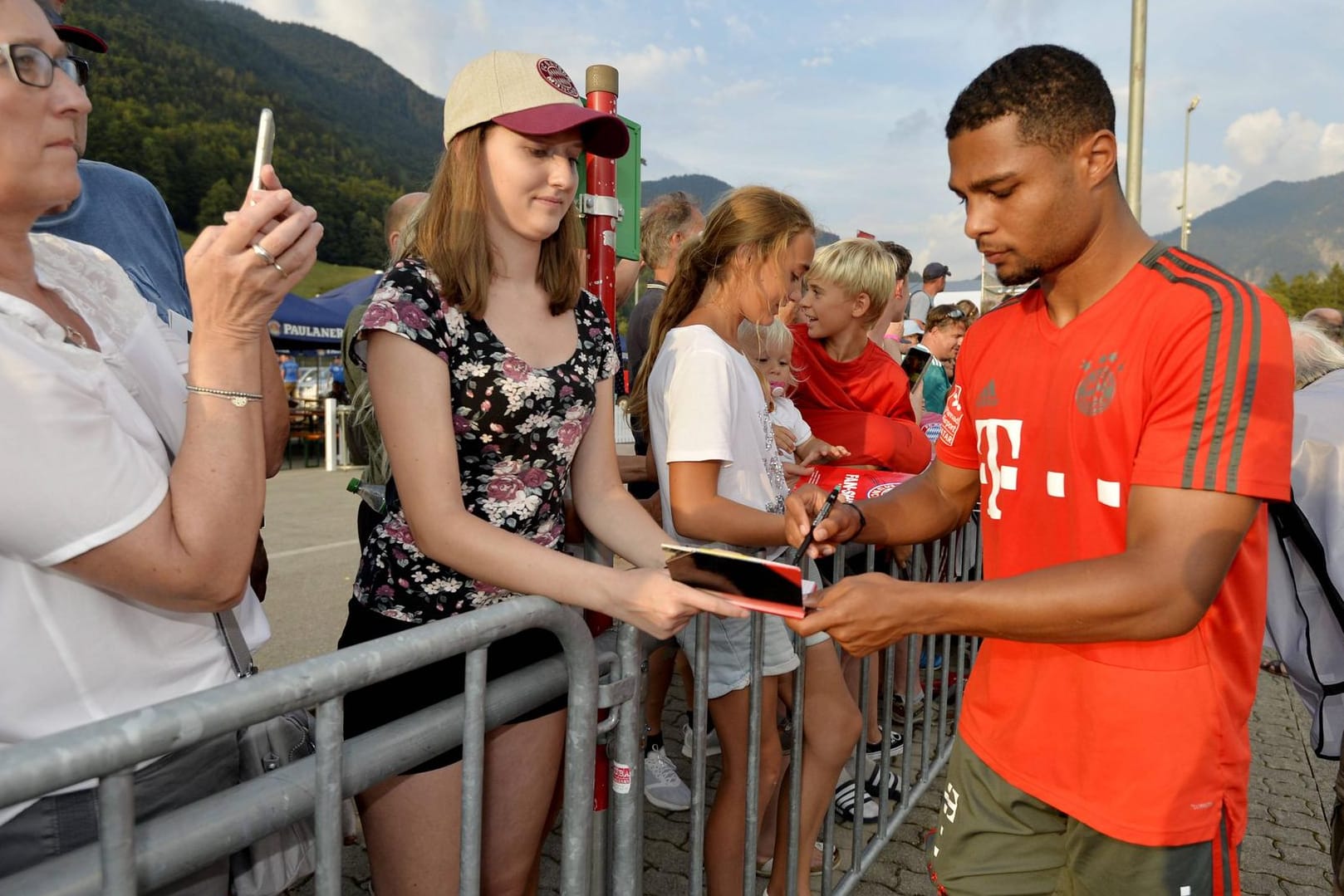 Serge Gnabry im Trainingslager in Rottach-Egern am Tegernsee im August 2018.