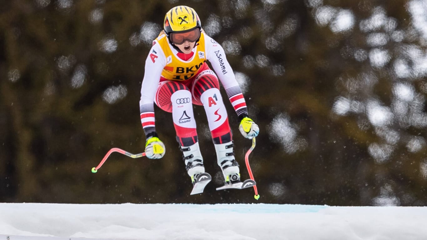 Ski Alpin: Ortlieb fuhr in Italien beim Super G-Weltcup die schnellste Zeit.