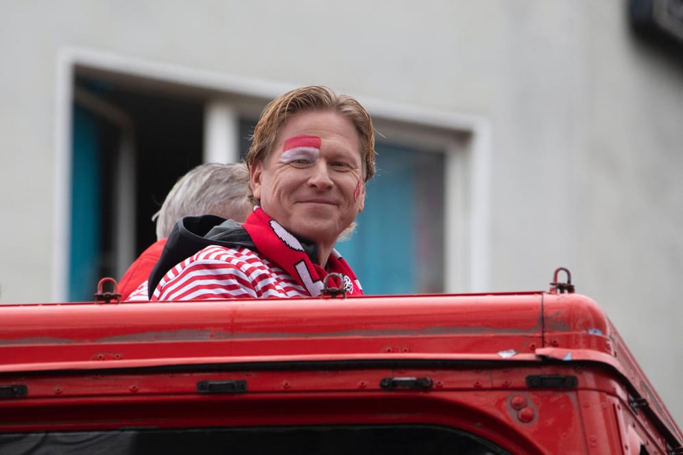 Markus Gisdol beim Kölner Karneval.