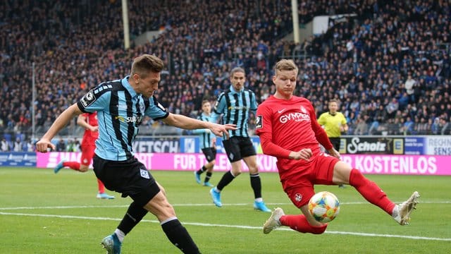 Beim Südwestderby Waldhof Mannheim gegen den 1.