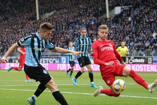 Beim Südwestderby Waldhof Mannheim gegen den 1.