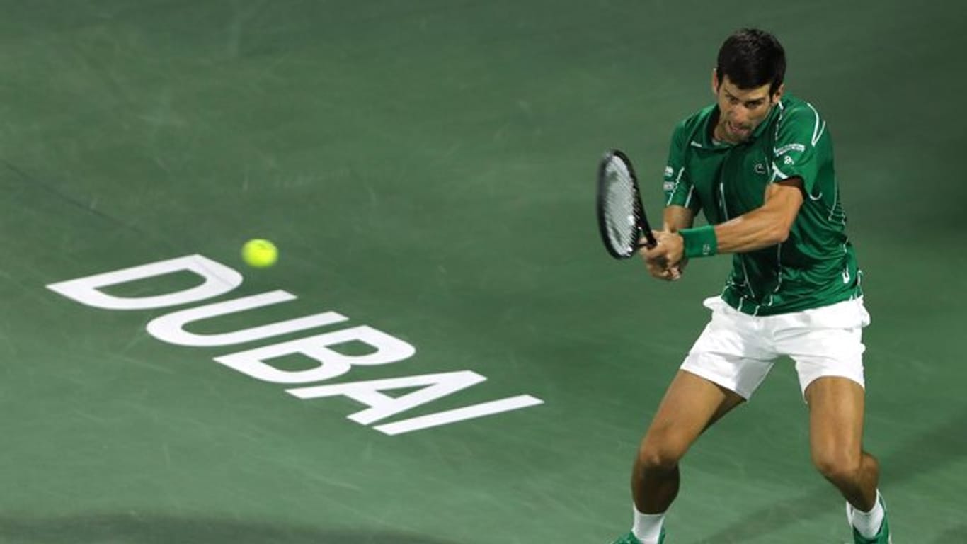 Gewann das Finale in Dubai: Novak Djokovic aus Serbien.