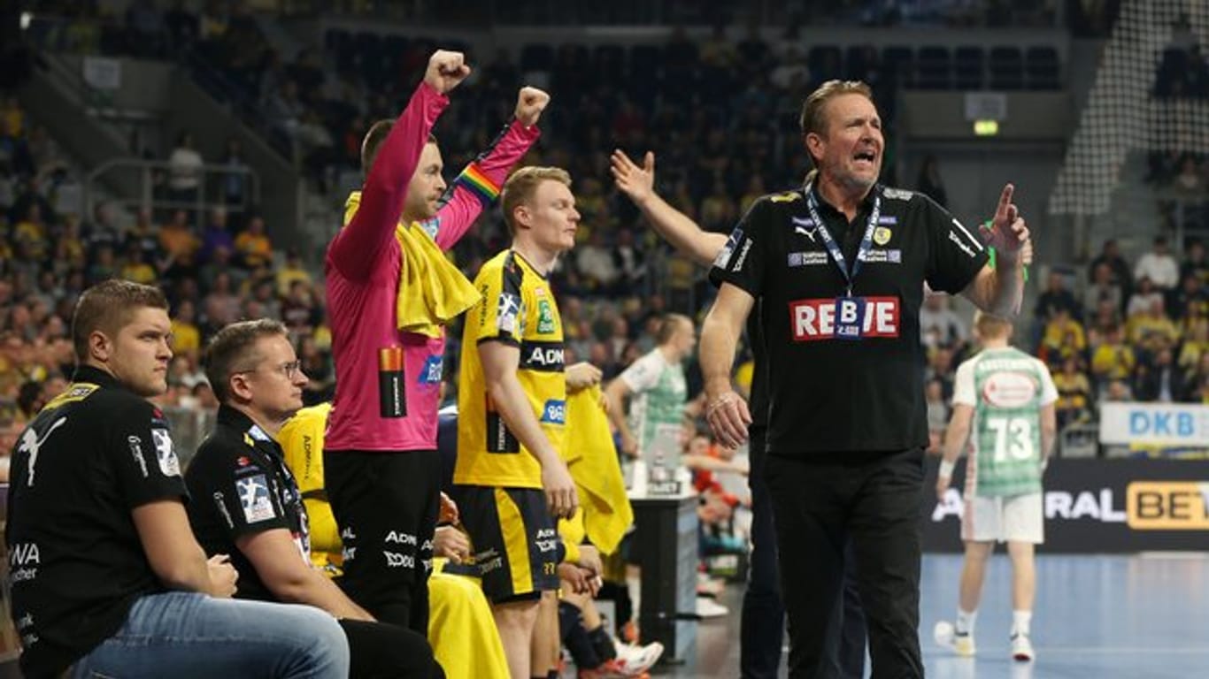 Trainer Martin Schwalb bleibt mit den Rhein-Neckar Löwen in der Erfolgsspur.