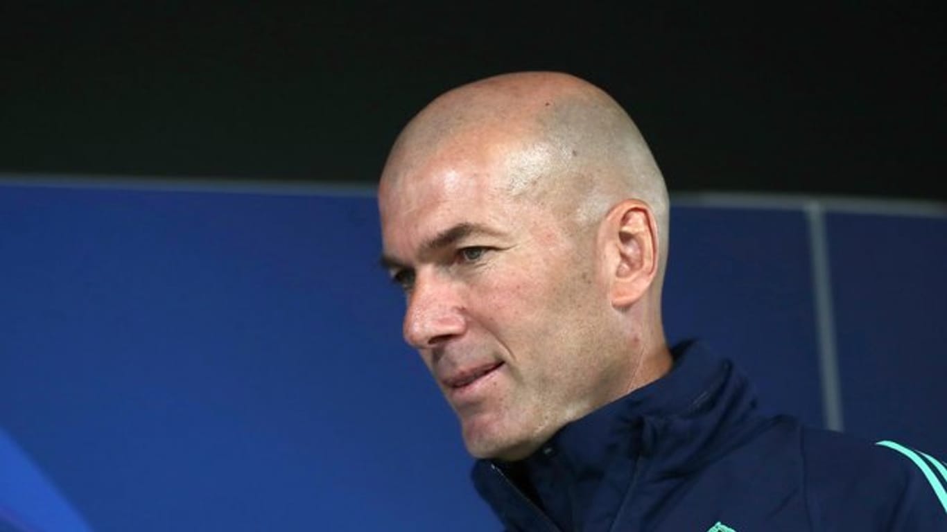 Ist mit Real Madrid momentan nicht in der Spur: Coach Zinedine Zidane.